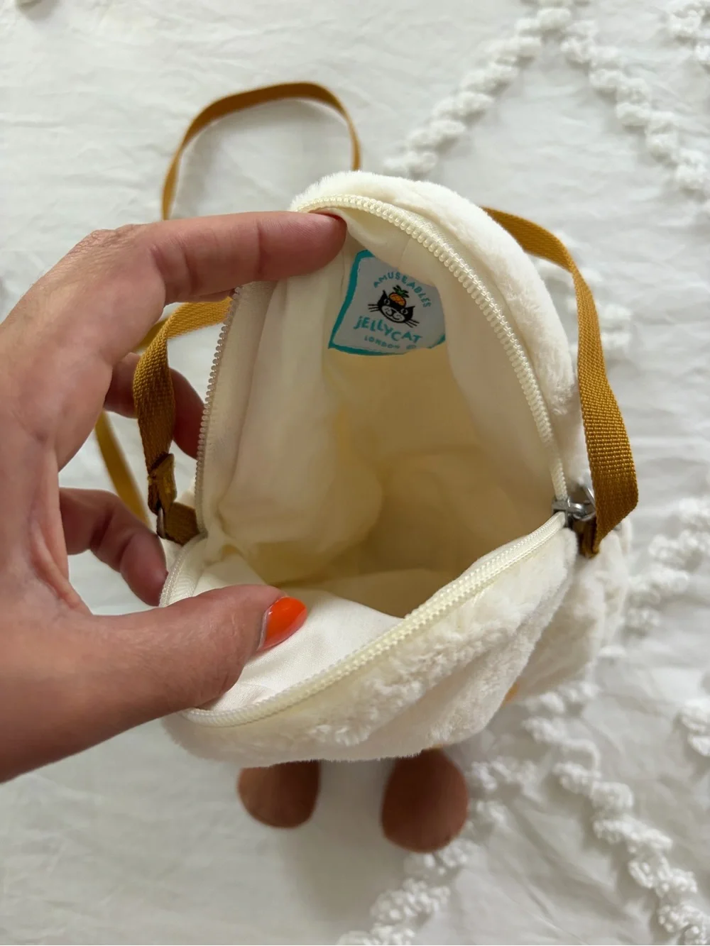Retired Jellycat Amuseables Happy Boiled Egg Bag - Like New! & Authentic